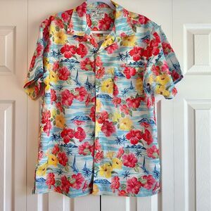 Men’s Trunks Surf & Swim Co. Waikiki Tropical Shirt Size Medium